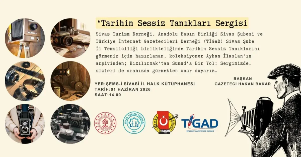 Sivas’ta ‘Tarihin Sessiz Tanıkları’ Sergisi Açılıyor: Basın Tarihi ve Filistin’e Duyarlılık Buluşuyor