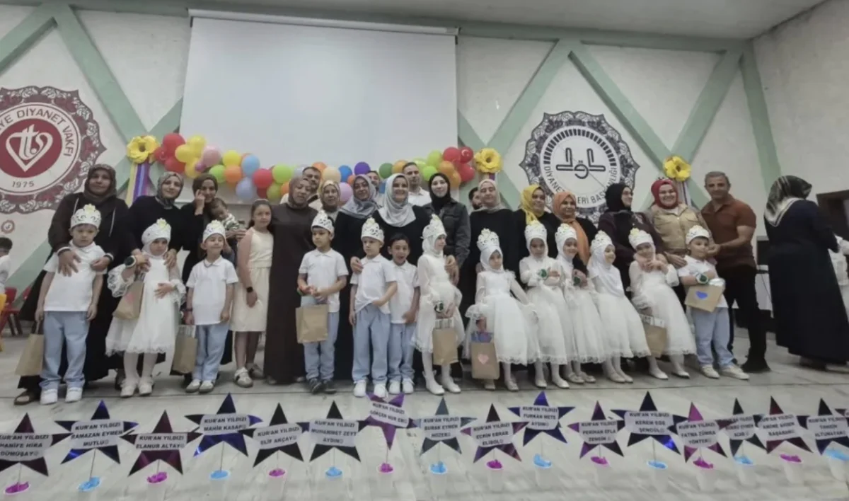 Burdur’da 4-6 Yaş Kur’an Kursu’nda Yıl Sonu Coşkusu: Minik Öğrenciler Başarıyla Mezun Oldu