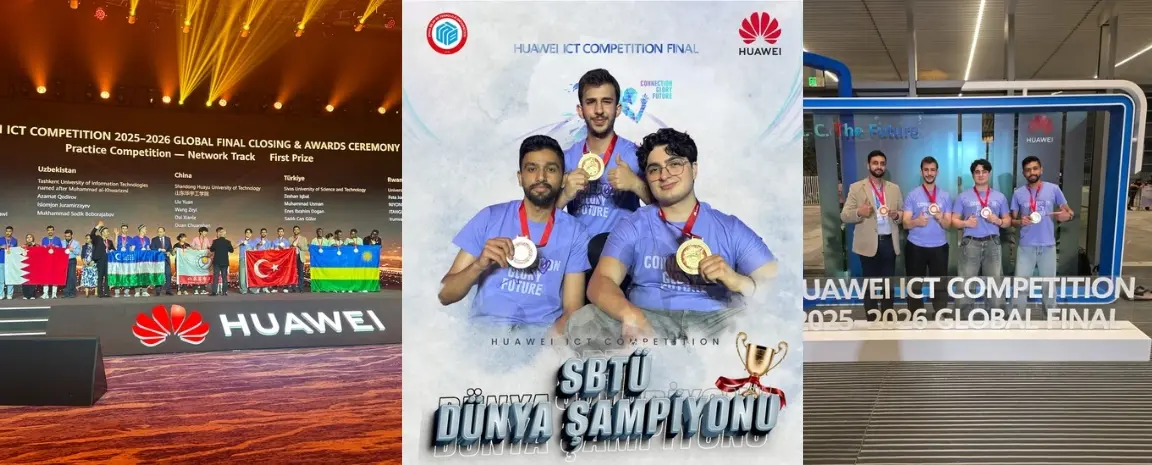 Sivas Bilim ve Teknoloji Üniversitesi Öğrencilerinden Büyük Başarı: Huawei ICT Competition’da Dünya Şampiyonu Oldular!