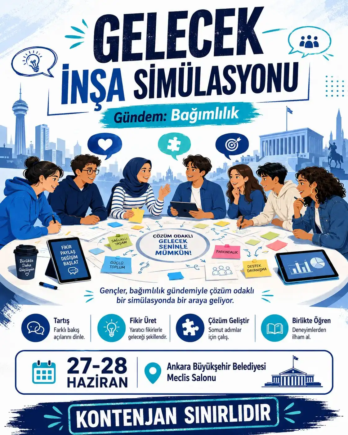 Başkent Gençleri Bağımlılıkla Mücadelede Söz Sahibi Oluyor: Simülasyon Meclisi Toplanıyor
