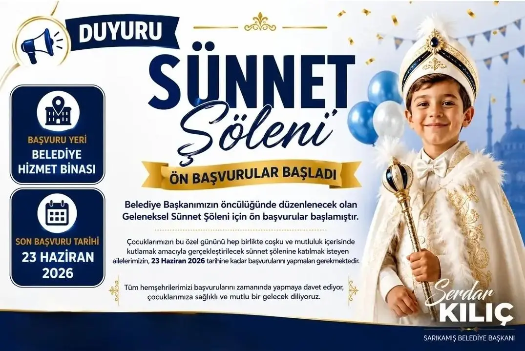 Sarıkamış’ta Geleneksel Sünnet Şöleni Başlıyor: Başvurular İçin Son Gün 23 Haziran