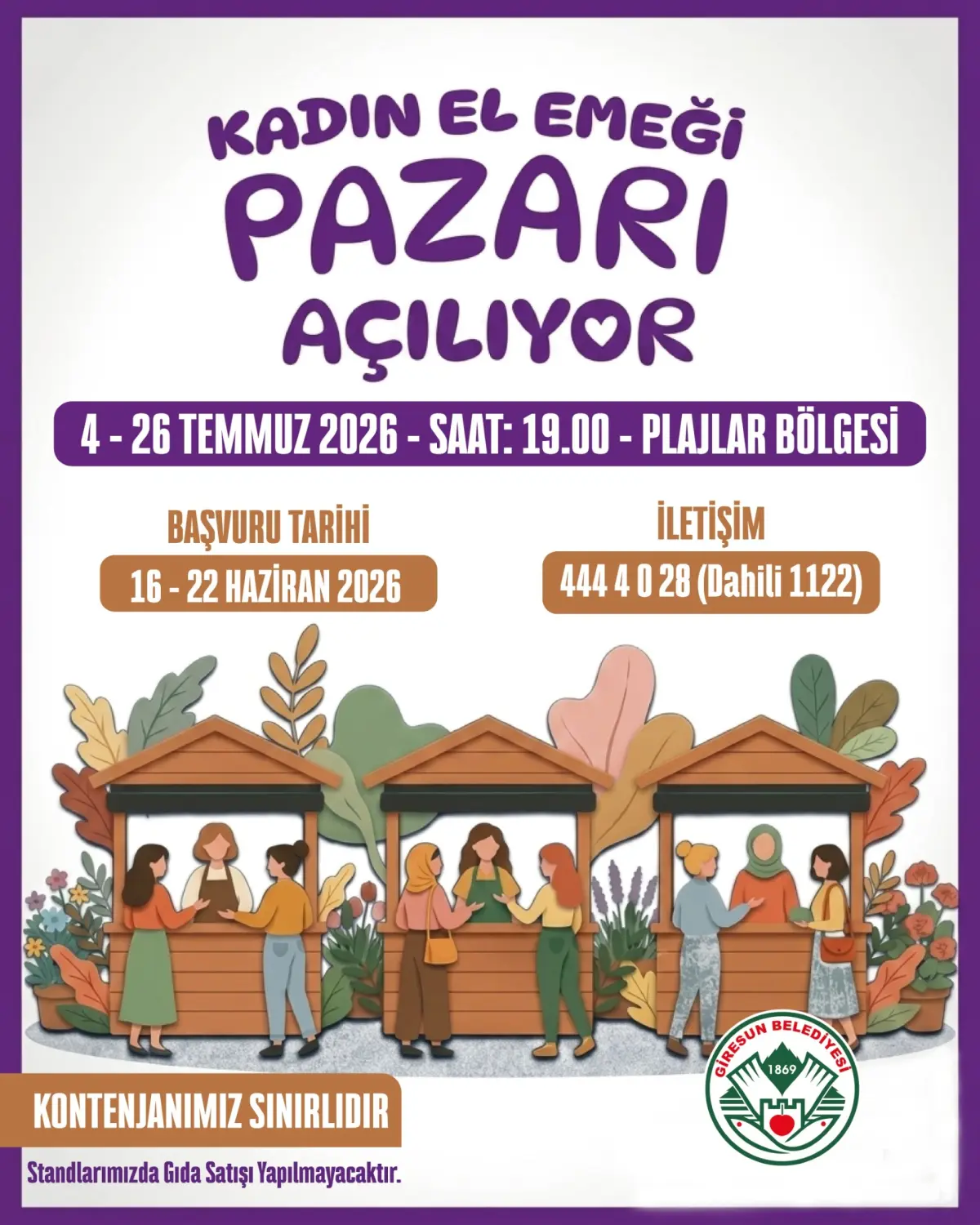 Giresun’da Kadın Emeği Pazarında Buluşma Zamanı: Üreticiler ve Tüketiciler Temmuz’da Bir Araya Geliyor
