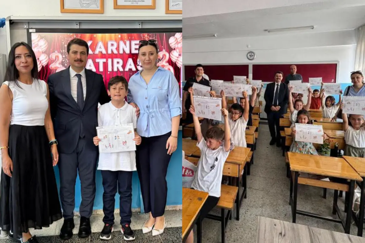 Nallıhan’da Karneler Dağıtıldı: Öğrenciler 3 Aylık Yaz Tatiline Merhaba Dedi