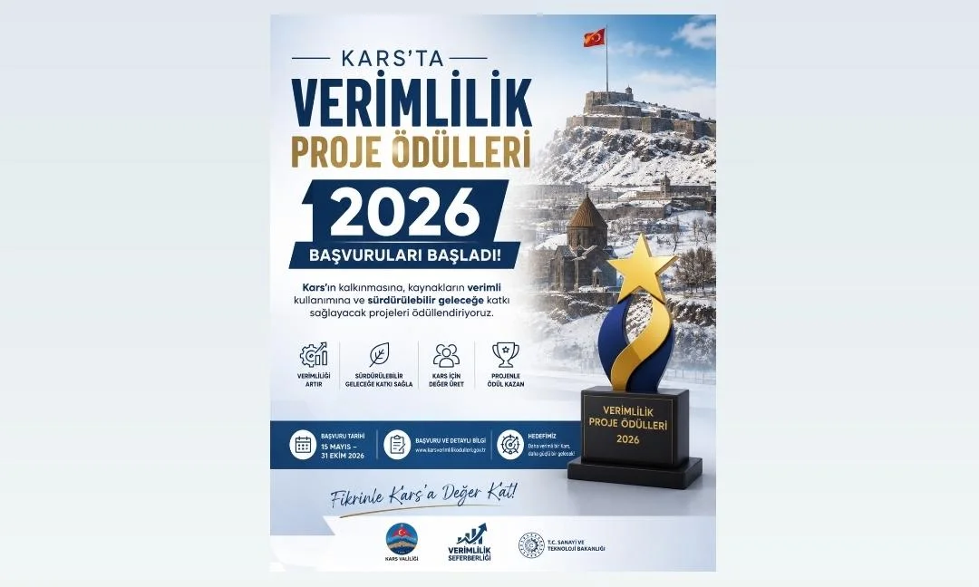 Kars’ta Verimlilik Rüzgarı: 2026 Proje Ödülleri Başvuruları Açıldı!