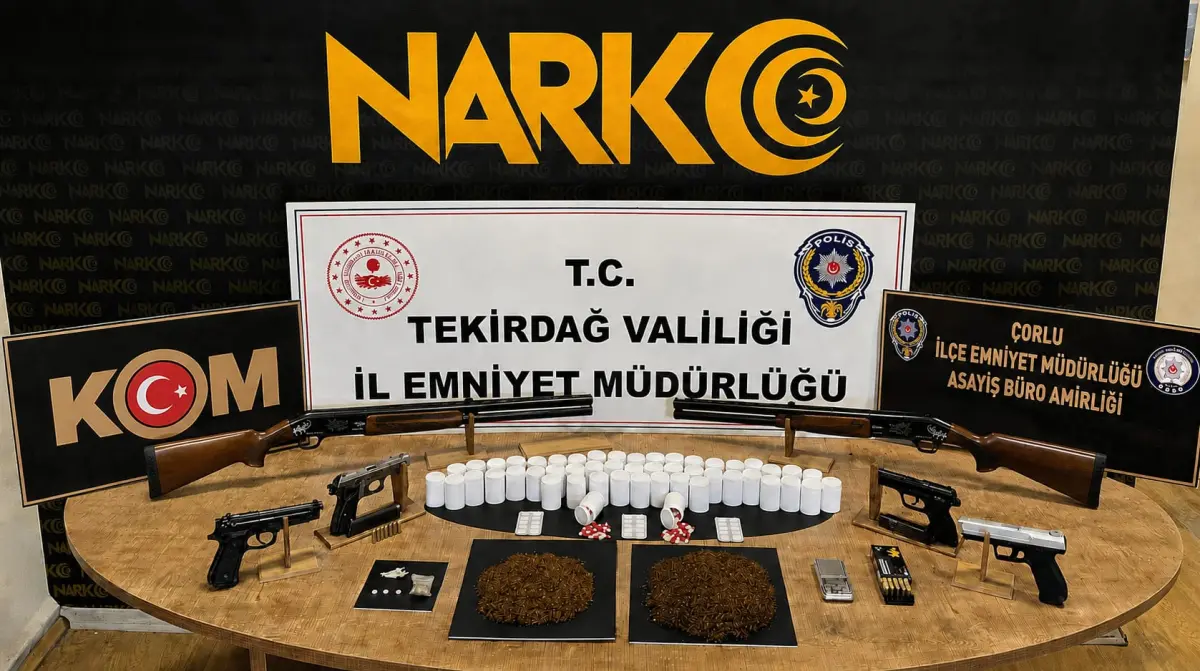 Tekirdağ’da Nefes Kesen Uyuşturucu Operasyonu: 13 Şüpheli Tutuklandı
