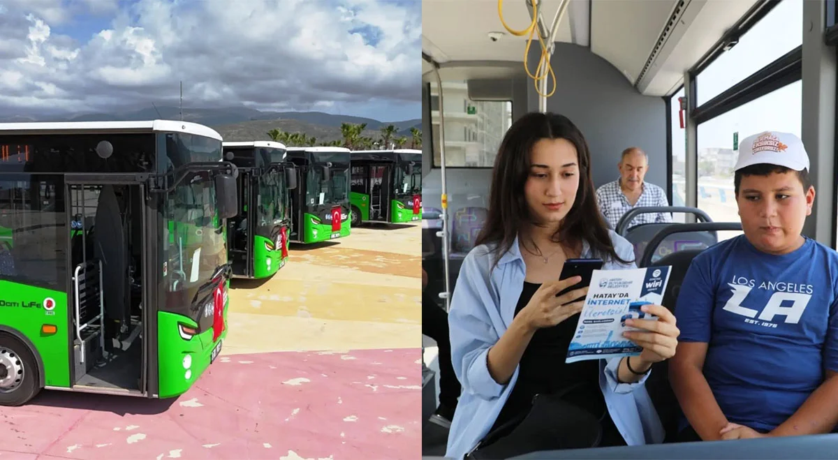 Hatay’da Toplu Taşıma Ücretsiz Wi-Fi ile Buluşuyor: Yolculuklar Artık Daha Dijital