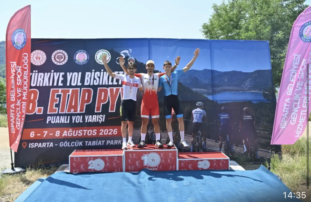 ISPARTA’DA BÜYÜK HEYECAN: Türkiye Yol Bisikleti 8. Etap PYY Yarışı’nda 450 Genç Sporcu Ter Döktü