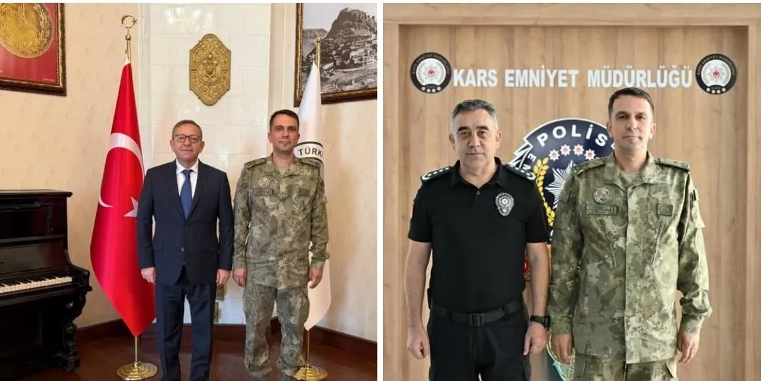Kars’ta Veda Zamanı: Tuğgeneral Nail Türe’den Vali ve Emniyet Müdürü’ne Ziyaret