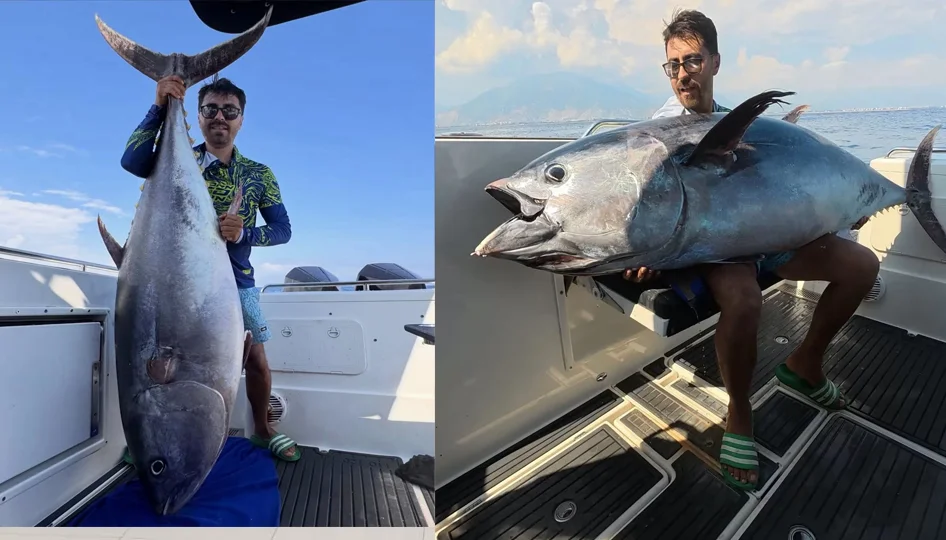 Antalya’da Rekor Av: Balıkçı Hüseyin Özdemir, 118 Kilo Ağırlığında Dev Orkinos Yakaladı