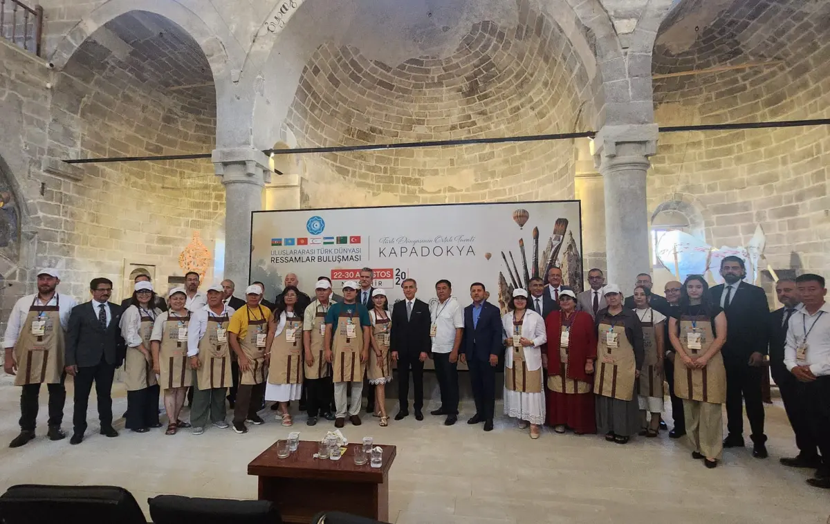Türk Dünyası Ressamları Kapadokya’da Buluştu: Kültürel Miras Tuvallere Yansıyacak