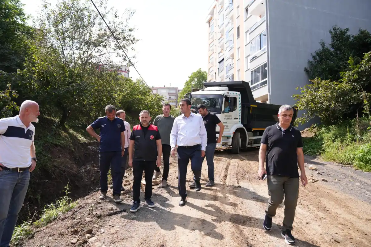 Giresun’da Aşırı Yağış Belediye Başkanını Sahaya İndirdi: Vatandaşlarla Buluştu, Sorunları Yerinde Dinledi