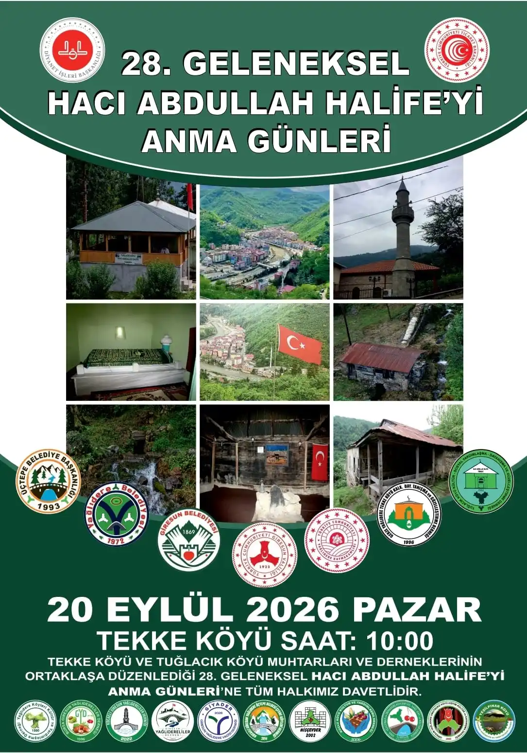 Giresun’da 800 Yıllık Manevi Miras: Hacı Abdullah Halife 28. Kez Anılacak