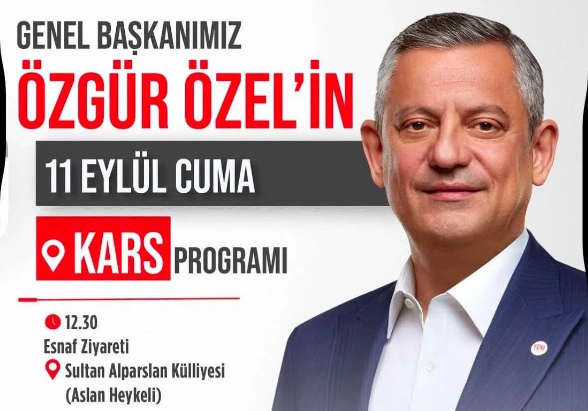 Özgür Özel Kars’a Geliyor: Esnafla Buluşacak, Talepleri Dinleyecek