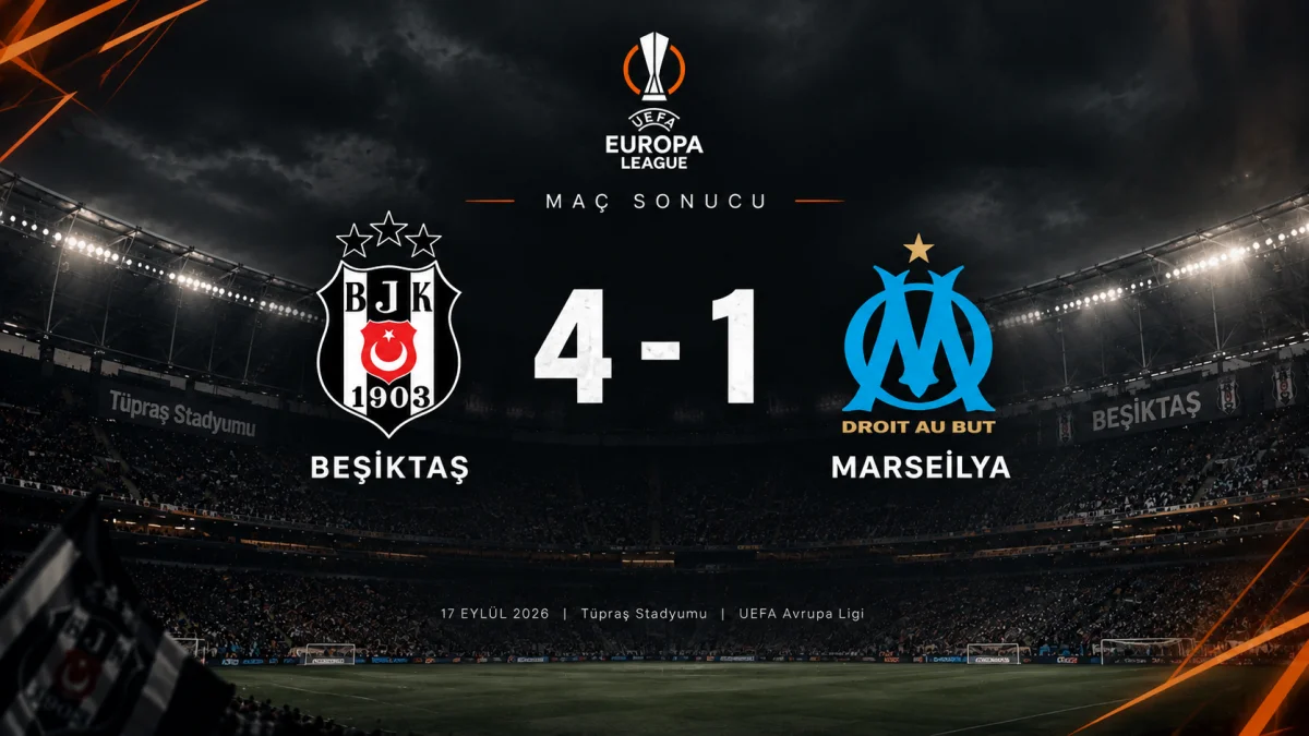 Beşiktaş’tan Avrupa’ya Muhteşem Başlangıç: Marsilya’yı 4-1’lik Skorla Devirdi