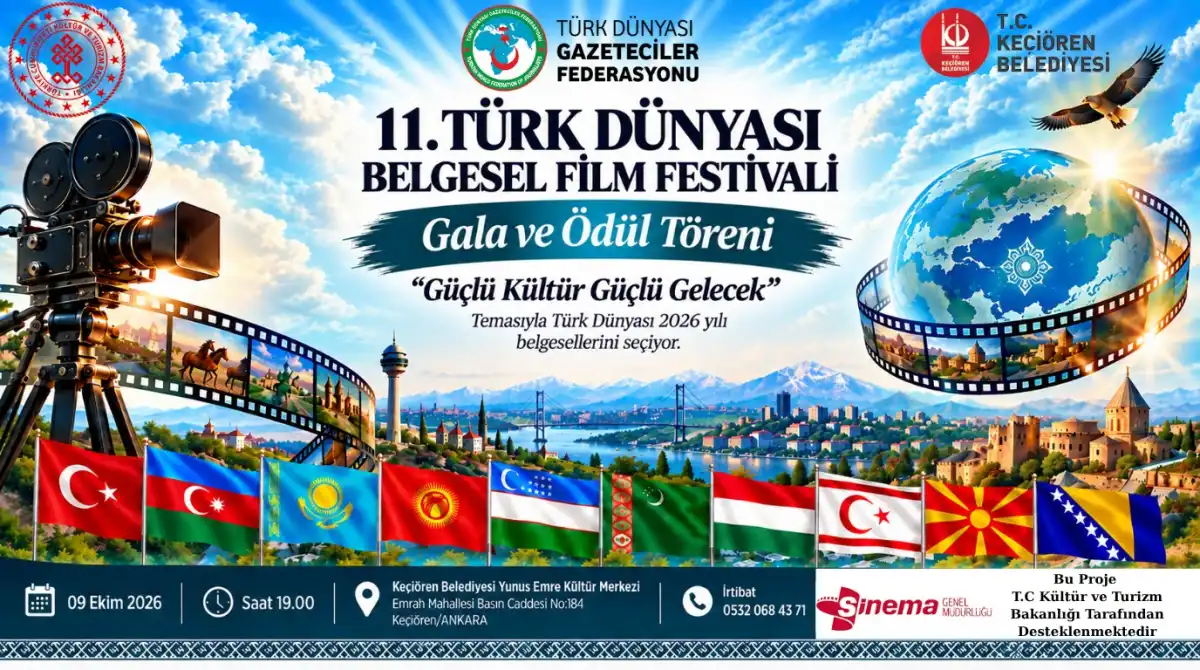 11. Türk Dünyası Belgesel Film Festivali Ankara’da Başlıyor: Kültür ve Sinema Buluşması