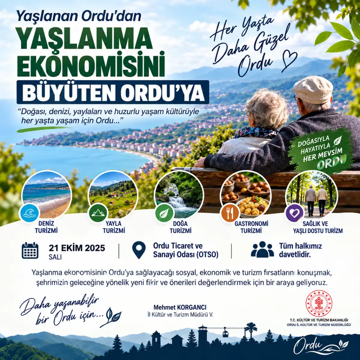 Ordu’da Yeni Dönem: İleri Yaş Grubuna Özel Turizm Modeliyle Kent Ekonomisi Canlanacak