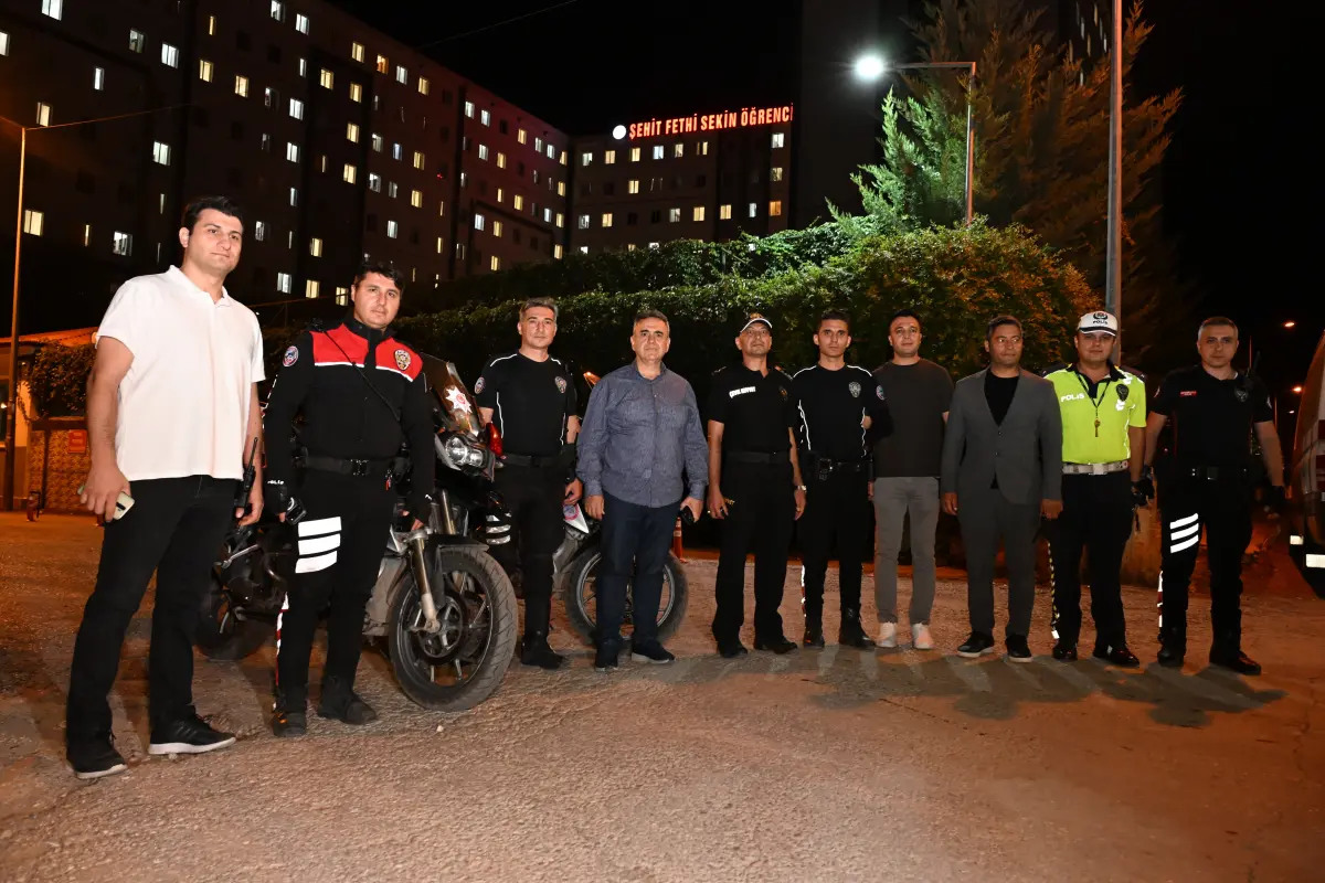 Elazığ’da Öğrenci Güvenliği Öncelendi: Yurt Çevrelerinde Kapsamlı Denetim