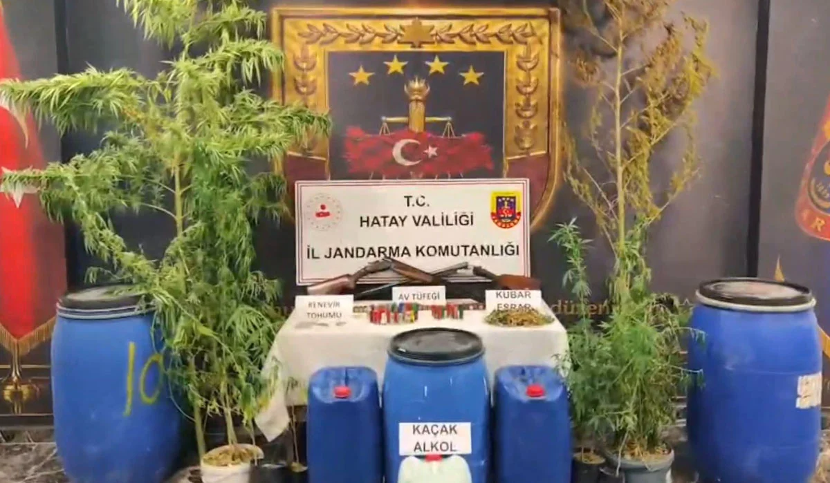 Hatay’da Nefes Kesen Operasyon: Uyuşturucu, Kaçak İçki ve Silahlar Ele Geçirildi