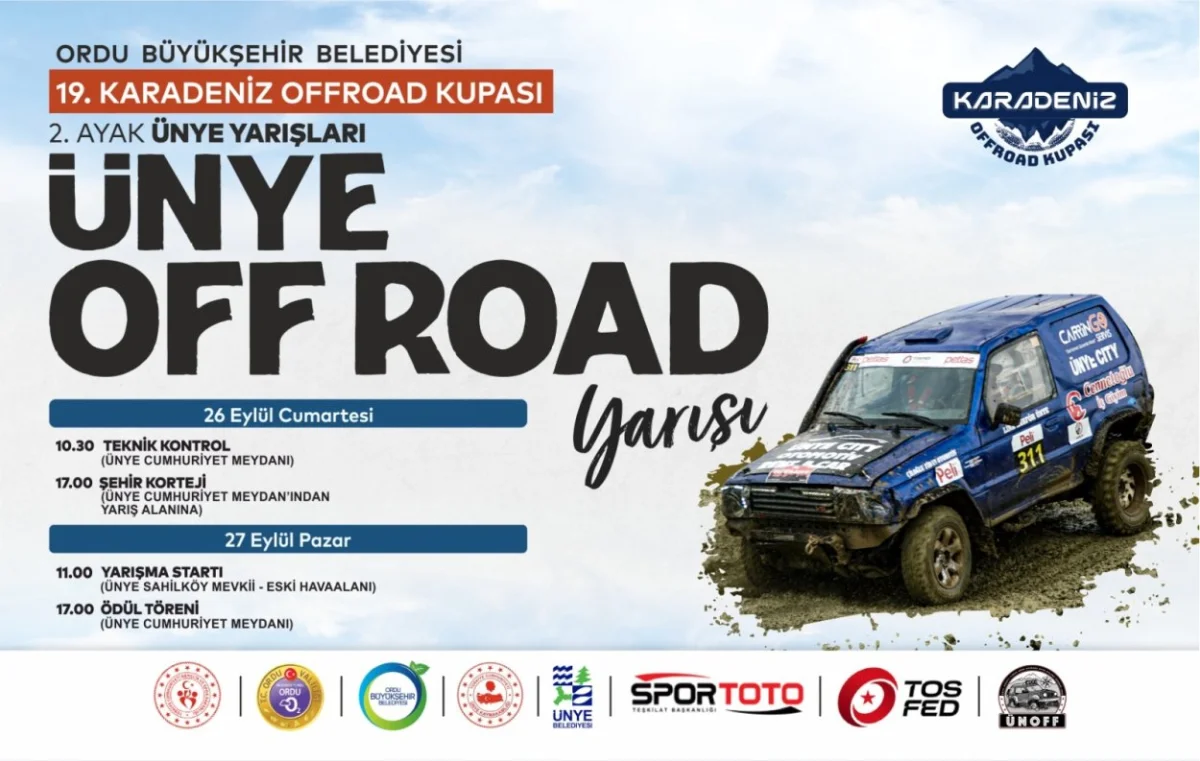 Ünye’de Nefes Kesen Off-Road Yarışları: 19. Karadeniz OffRoad Kupası Sona Yaklaşıyor