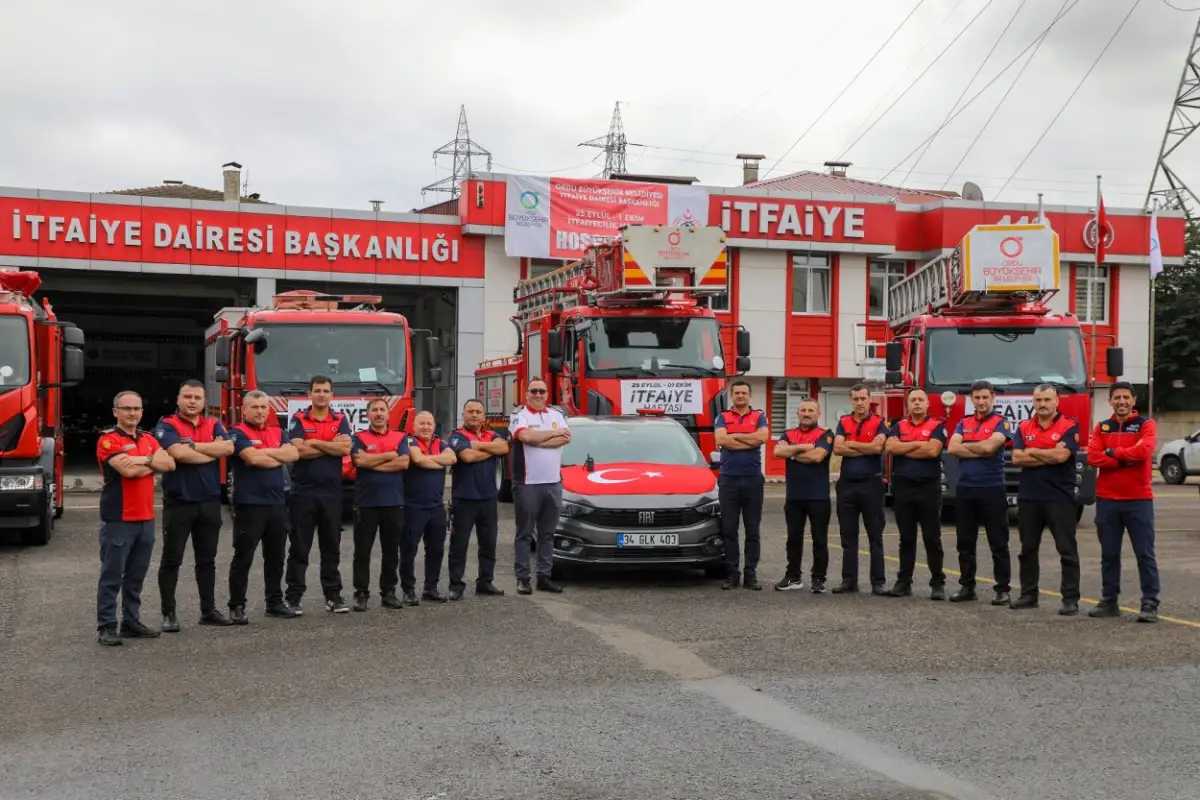 Ordu’da İtfaiye Haftası Kutlamaları Başladı: Araç Tanıtımları ve Eğitimlerle Dolu Bir Program