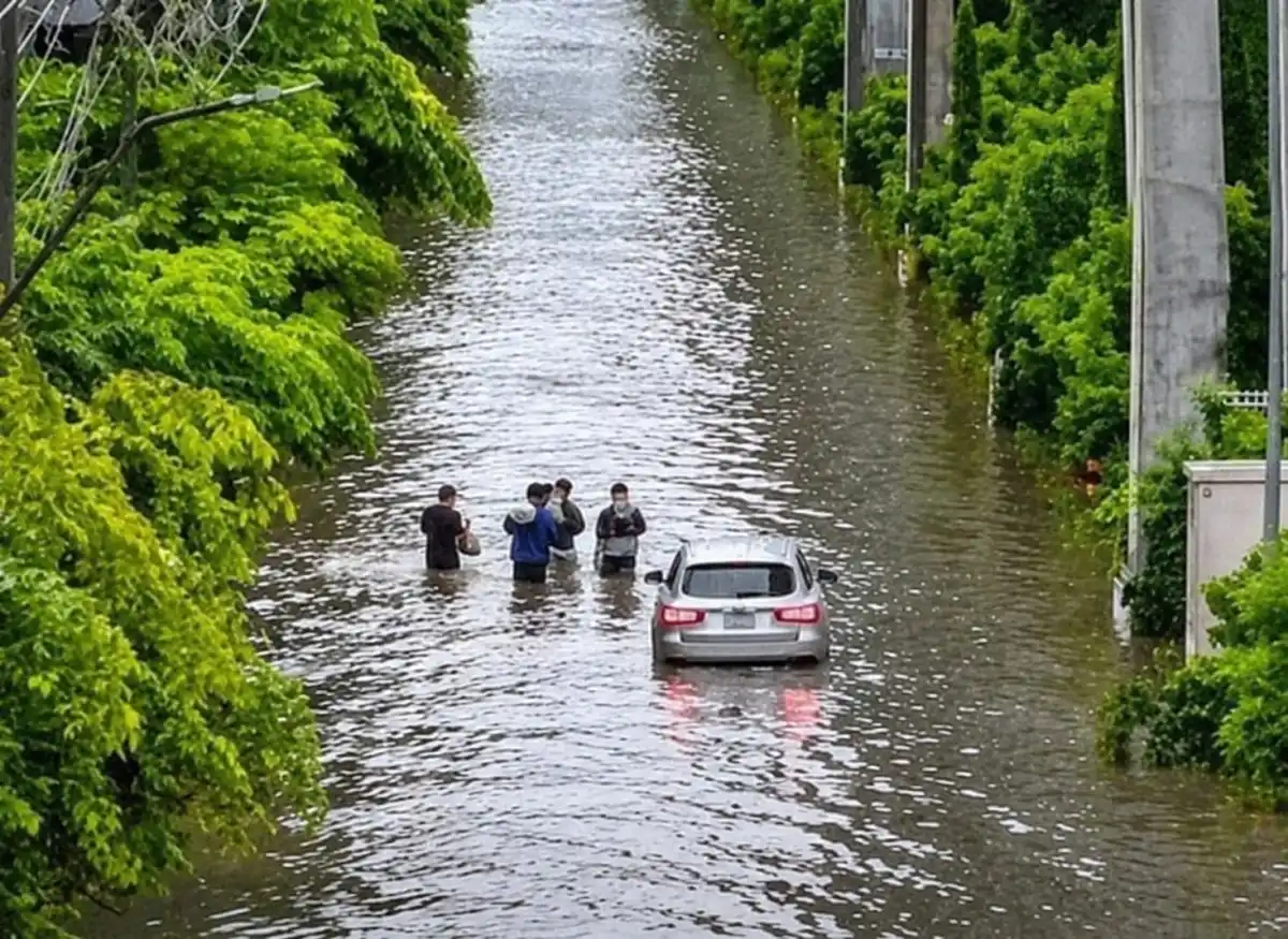 Bangkok’ta Şiddetli Yağışlar Hayatı Felç Etti: Binlerce Kişi Tahliye Edildi