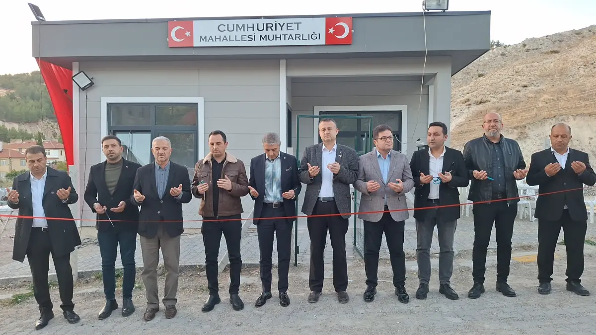 Beypazarı’nda Cumhuriyet Mahallesi’ne Modern Muhtarlık Ofisi Açıldı