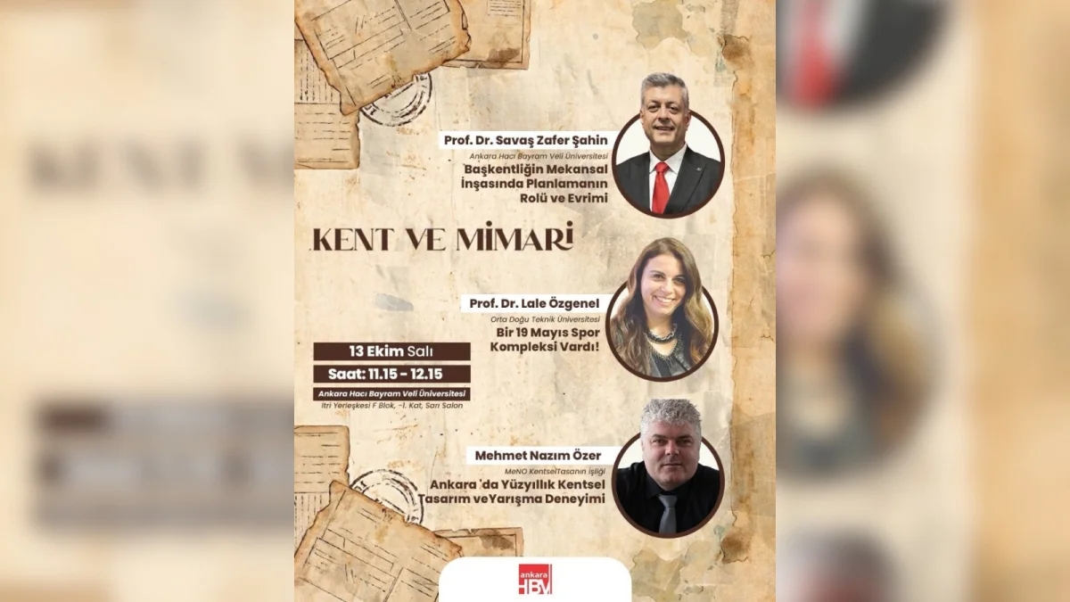 Ankara’nın Mimari Mirası ve Kentsel Kimliği Gözler Önüne Seriliyor: Uzmanlar Sempozyumda Buluşuyor