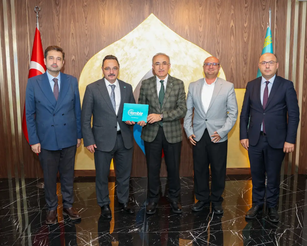 TİMBİR Heyeti, Hoca Ahmet Yesevi Üniversitesi Mütevelli Heyet Başkanı Prof. Dr. Hüseyin Karaman ile Buluştu: Medya İş Birliği ve Dijital Yayıncılık Masaya Yatırıldı