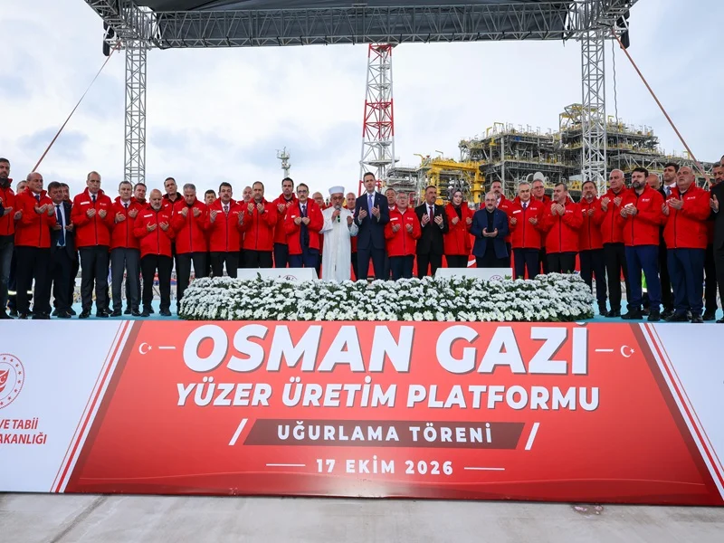 Türkiye’nin Enerji Devrimi: İlk Yüzer Üretim Platformu Osman Gazi Sakarya Gaz Sahası’na Uğurlandı