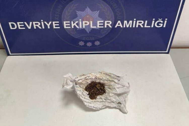 Keşan’da uyuşturucu madde ele geçirildi