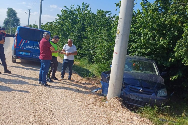 Düzce’de trafik kazası 2 kişi yaralandı