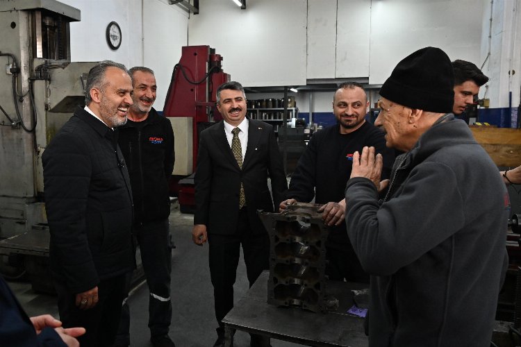 Bursa’da Başkan Aktaş’tan Otosansit esnafına ziyaret