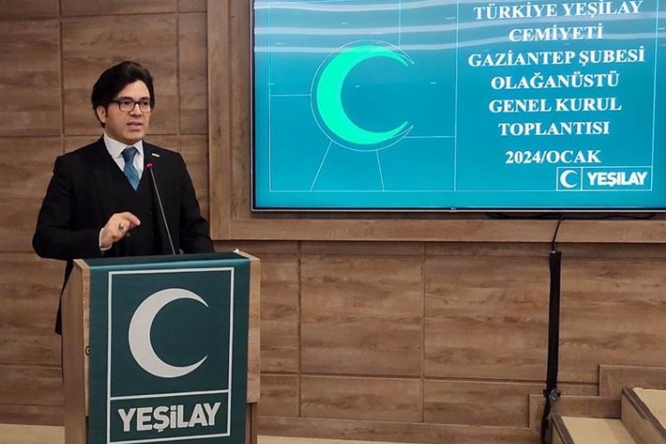 Gaziantep’te Yeşilay Prof. Dr. Haluk Şen’e emanet