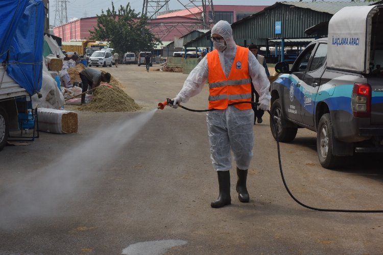 Yıldırım’da kurban satış yerleri ilaçlanıyor